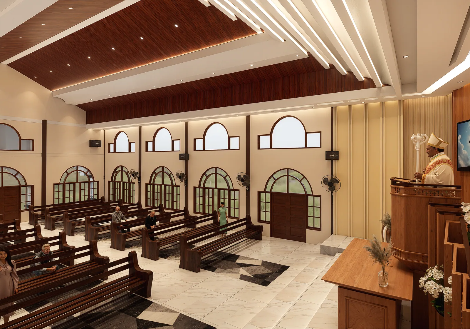 Interior architectural render